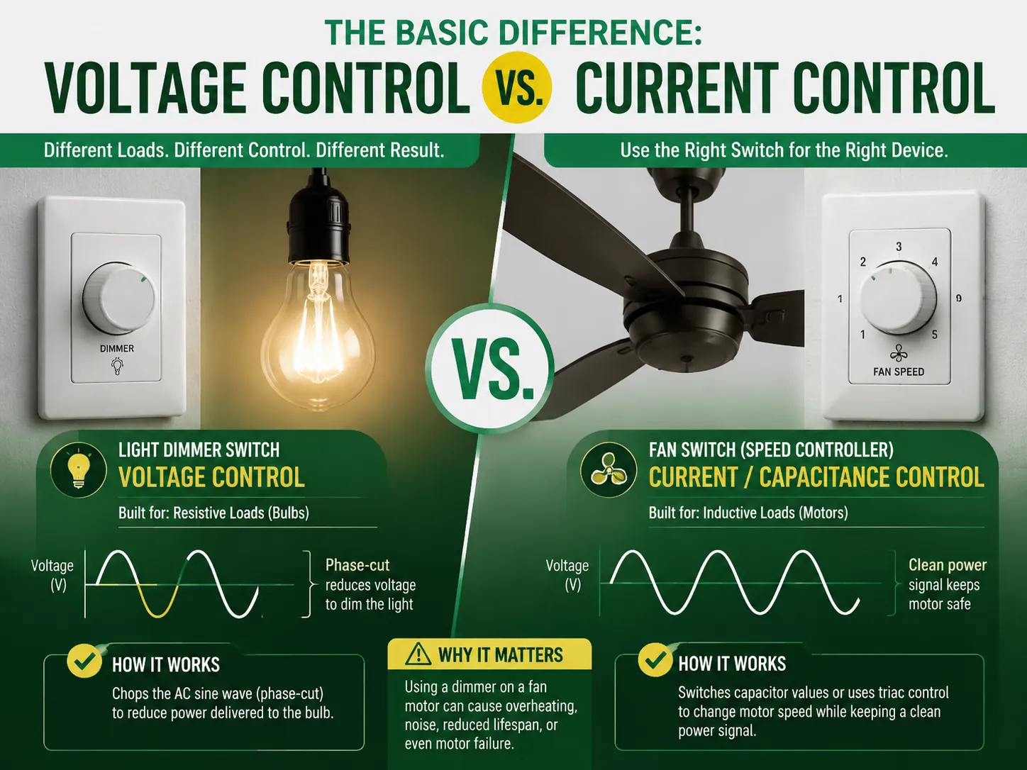 The Basic Difference: Voltage vs. Current Control